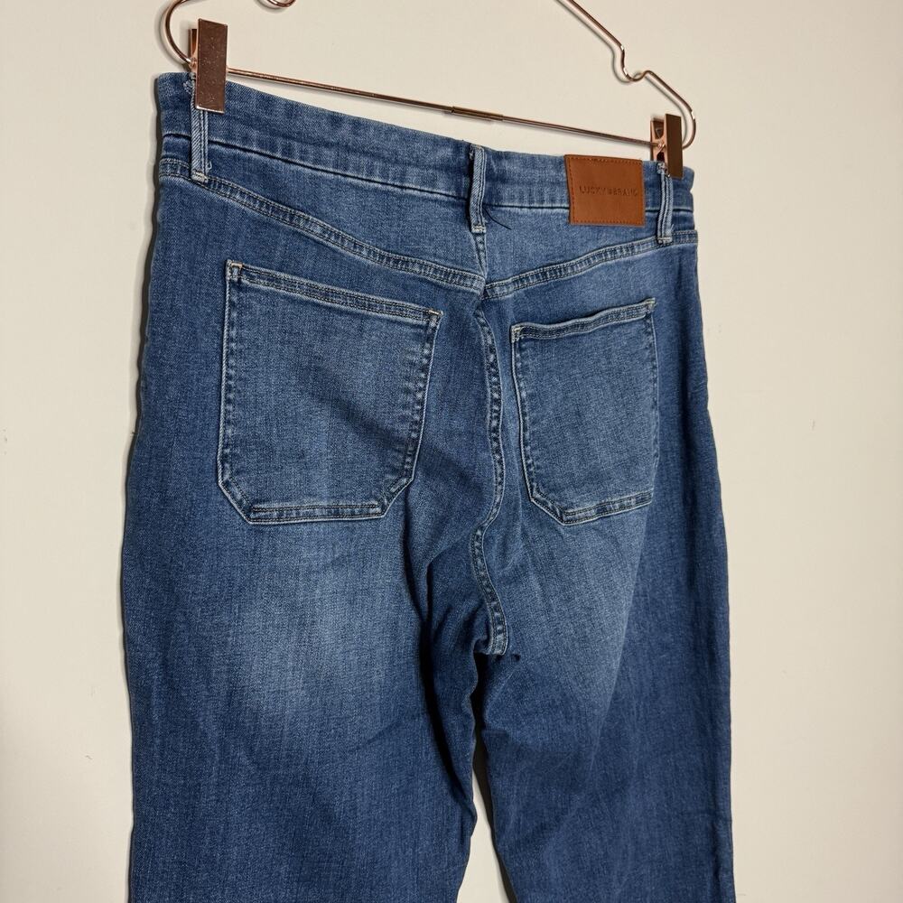 Lucky Brand Stevie High Rise Flare 14/32 Blue Wash Denim Festival Cowgirl Y2K - Picture 8 of 10